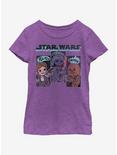 Star Wars Sound Effects Youth Girls T-Shirt, PURPLE BERRY, hi-res