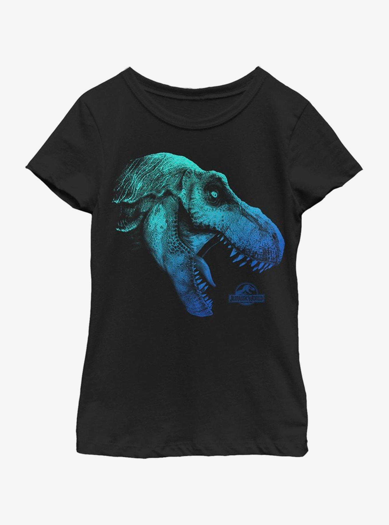 Jurassic Park Blue Bones Youth Girls T-Shirt, BLACK, hi-res