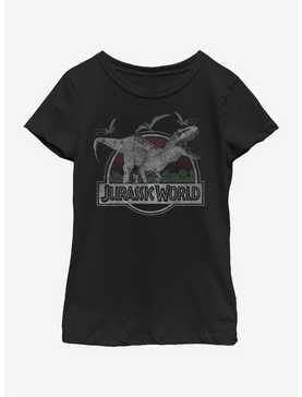 Jurassic Park Fight or Flight Youth Girls T-Shirt, , hi-res