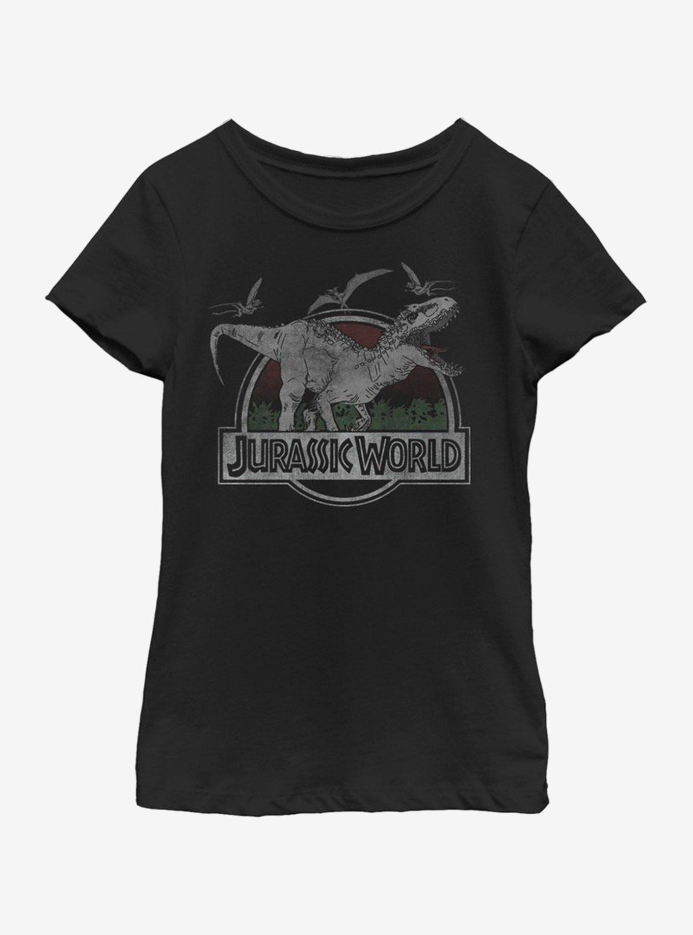 Jurassic Park Fight or Flight Youth Girls T-Shirt, , hi-res