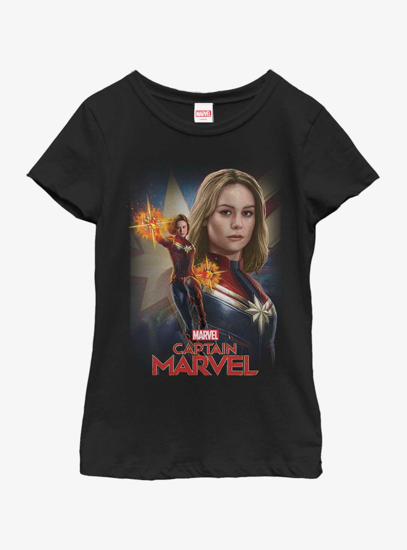 Marvel Captain Marvel Cap Marvel Youth Girls T-Shirt, , hi-res