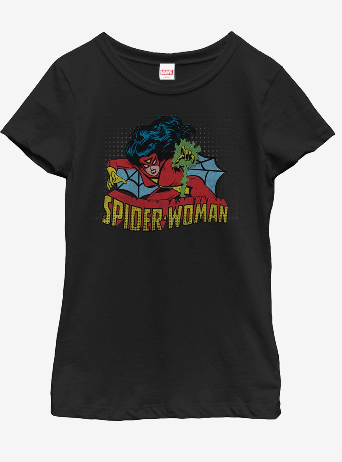 Marvel Spider Web Youth Girls T-Shirt, , hi-res