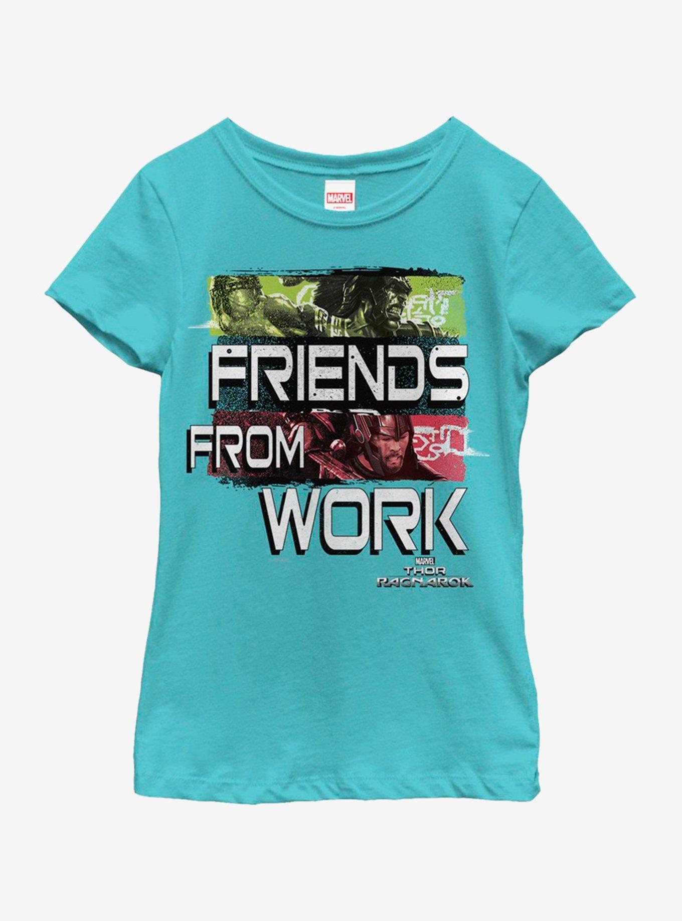 Marvel Thor Work Buddies Youth Girls T-Shirt, TAHI BLUE, hi-res