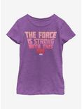 Star Wars The Force Youth Girls T-Shirt, PURPLE BERRY, hi-res