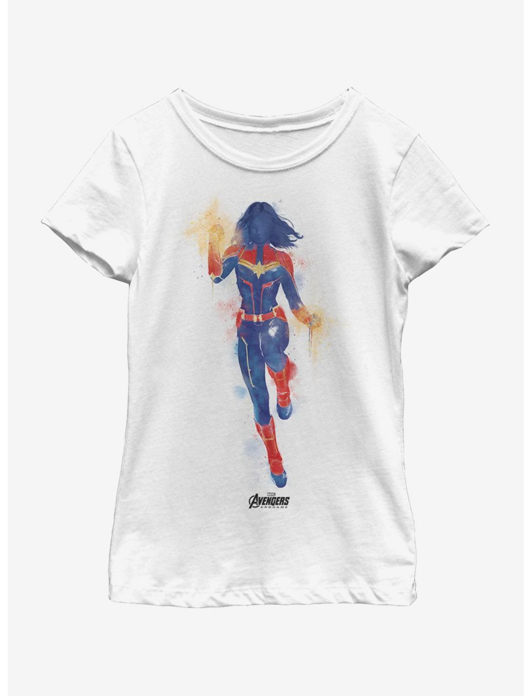 Marvel Avengers: Endgame Marvel Painted Youth Girls T-Shirt, WHITE, hi-res