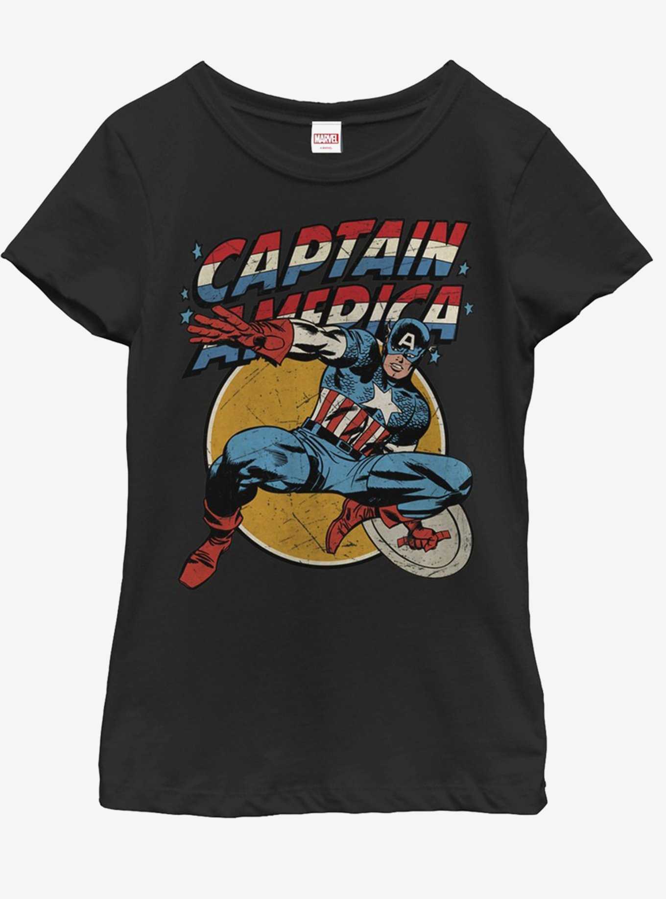 Marvel Captain America Captain Youth Girls T-Shirt, , hi-res