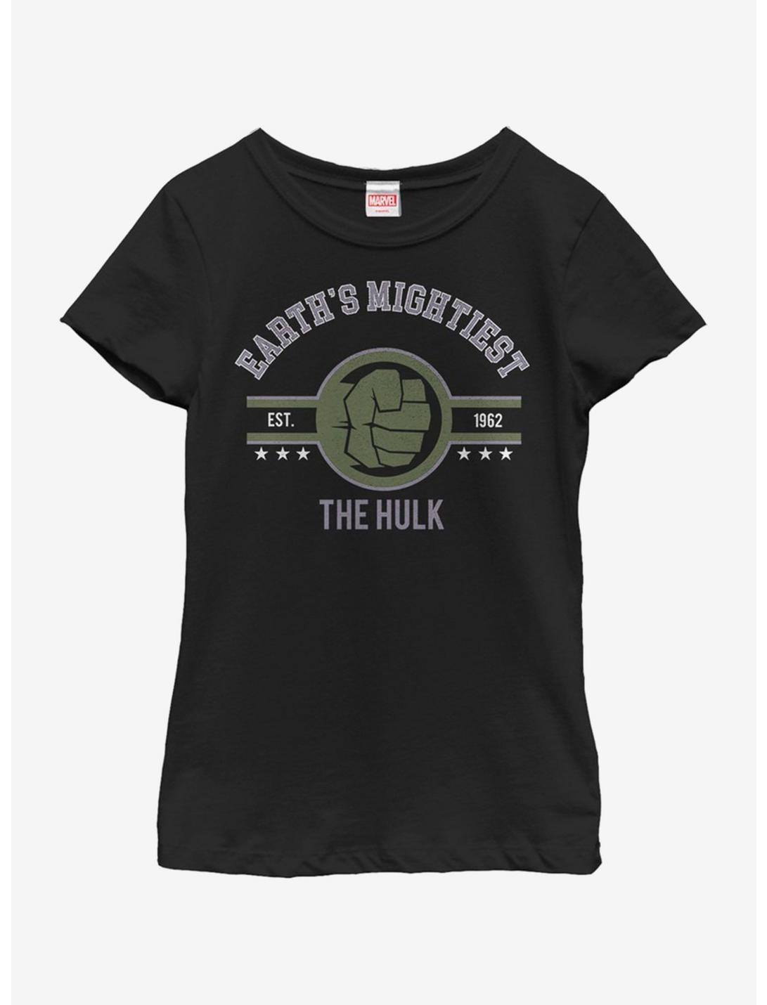 Marvel Hulk Mighty Hulk Youth Girls T-Shirt, BLACK, hi-res