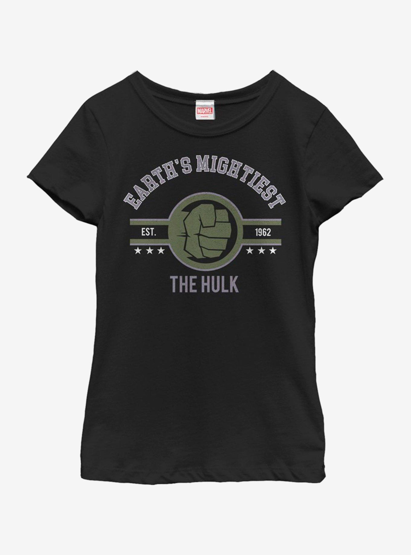 Marvel Hulk Mighty Hulk Youth Girls T-Shirt, BLACK, hi-res