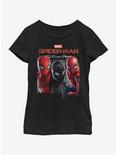Marvel Spiderman: Far From Home Spider Panel Youth Girls T-Shirt, BLACK, hi-res