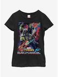 Marvel Thor Retro Vibe Youth Girls T-Shirt, BLACK, hi-res