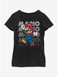 Nintendo Super Mario Mario Four Youth Girls T-Shirt, BLACK, hi-res