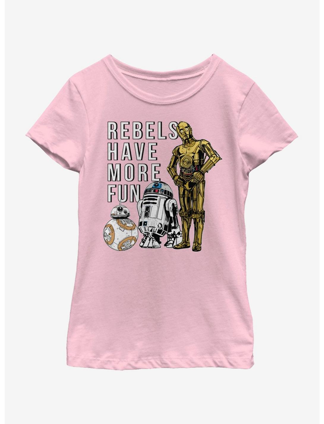 Star Wars The Last Jedi More Fun Youth Girls T-Shirt, PINK, hi-res