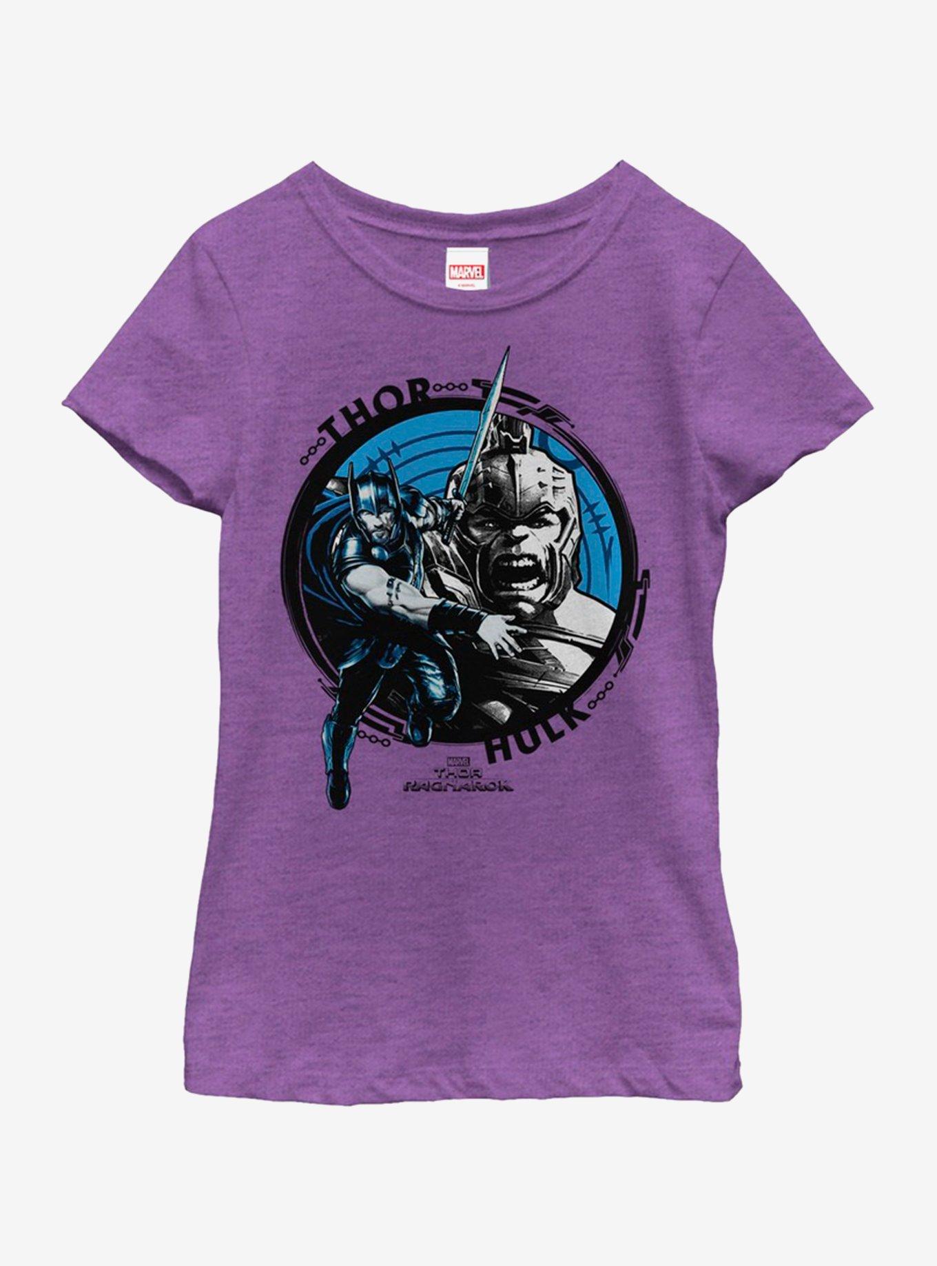 Marvel Thor Hulk Trope Youth Girls T-Shirt, , hi-res