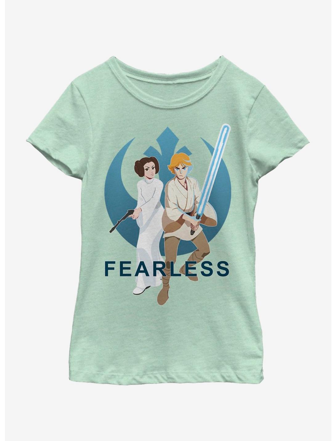 Star Wars Luke Leia Galaxy Adventures Youth Girls T-Shirt, MINT, hi-res