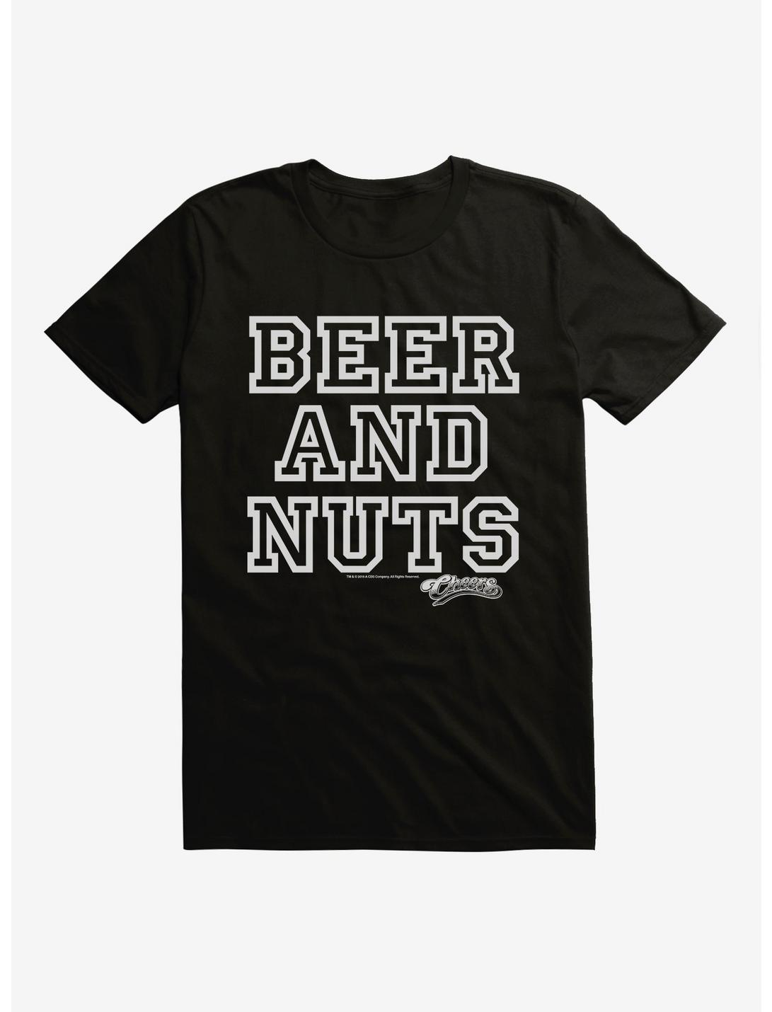 Cheers Beer And Nuts T-Shirt, BLACK, hi-res
