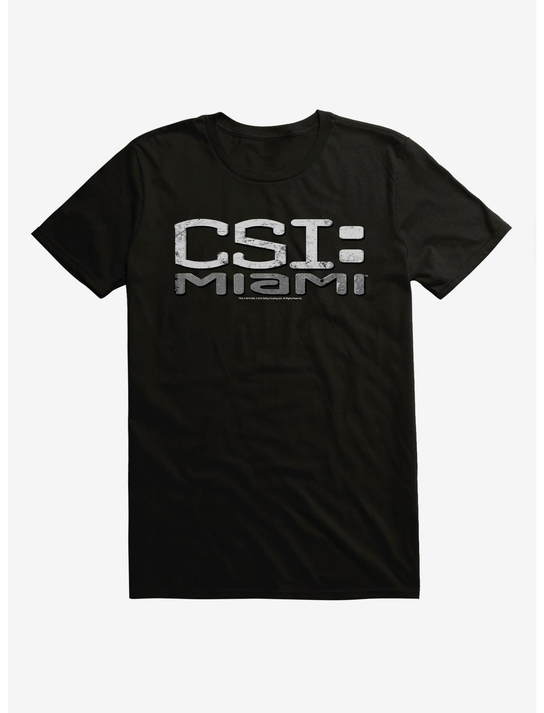 CSI: Miami Grayscale Logo T-Shirt, BLACK, hi-res