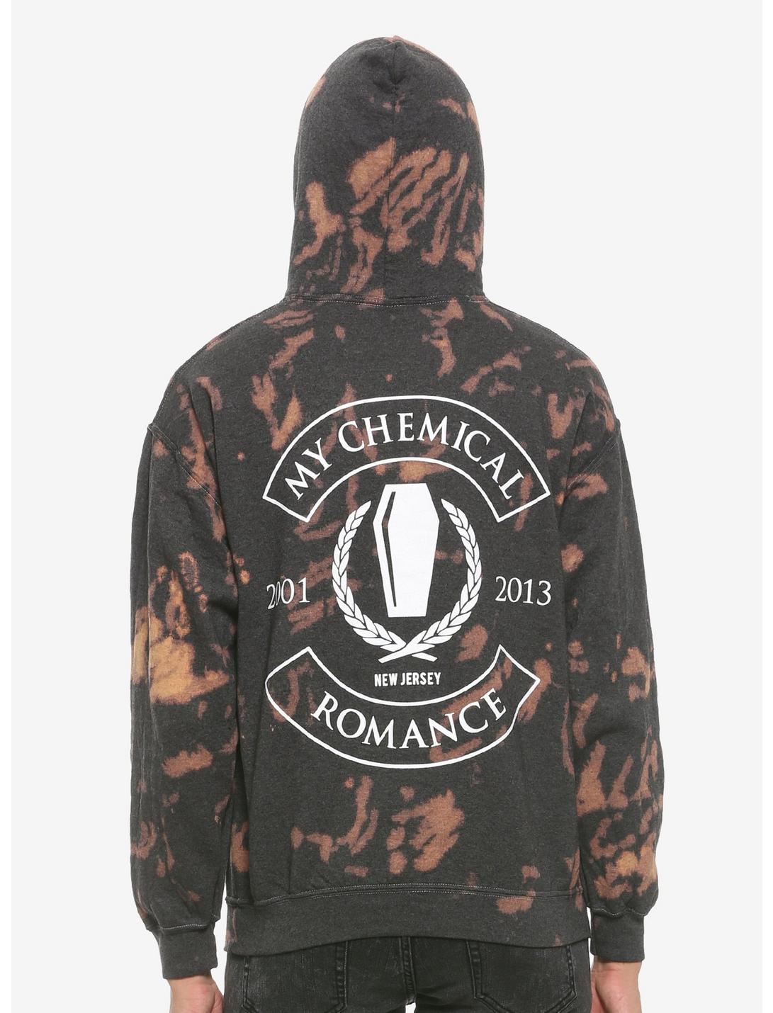 My Chemical Romance Coffin Bleach Washed Hoodie, MULTI, hi-res