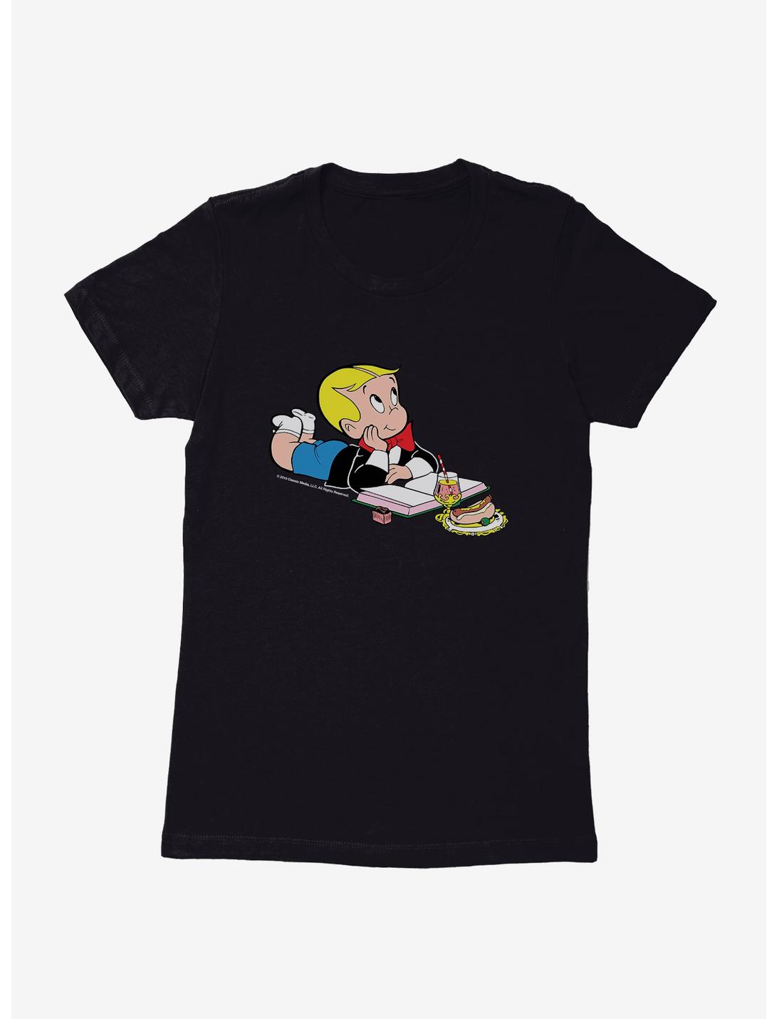 Richie Rich Reading And Snacking Womens T-Shirt, , hi-res