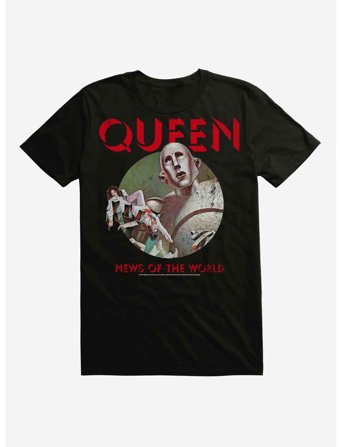 Queen News Of The World T-Shirt, BLACK, hi-res