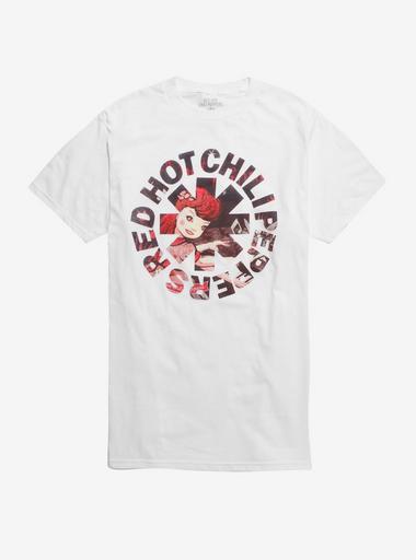 RED HOT CHILI PEPPERS Tシャツ Red Hot Chili Peppers 1986 Boris Tour White Men S-234XL T-Shirt