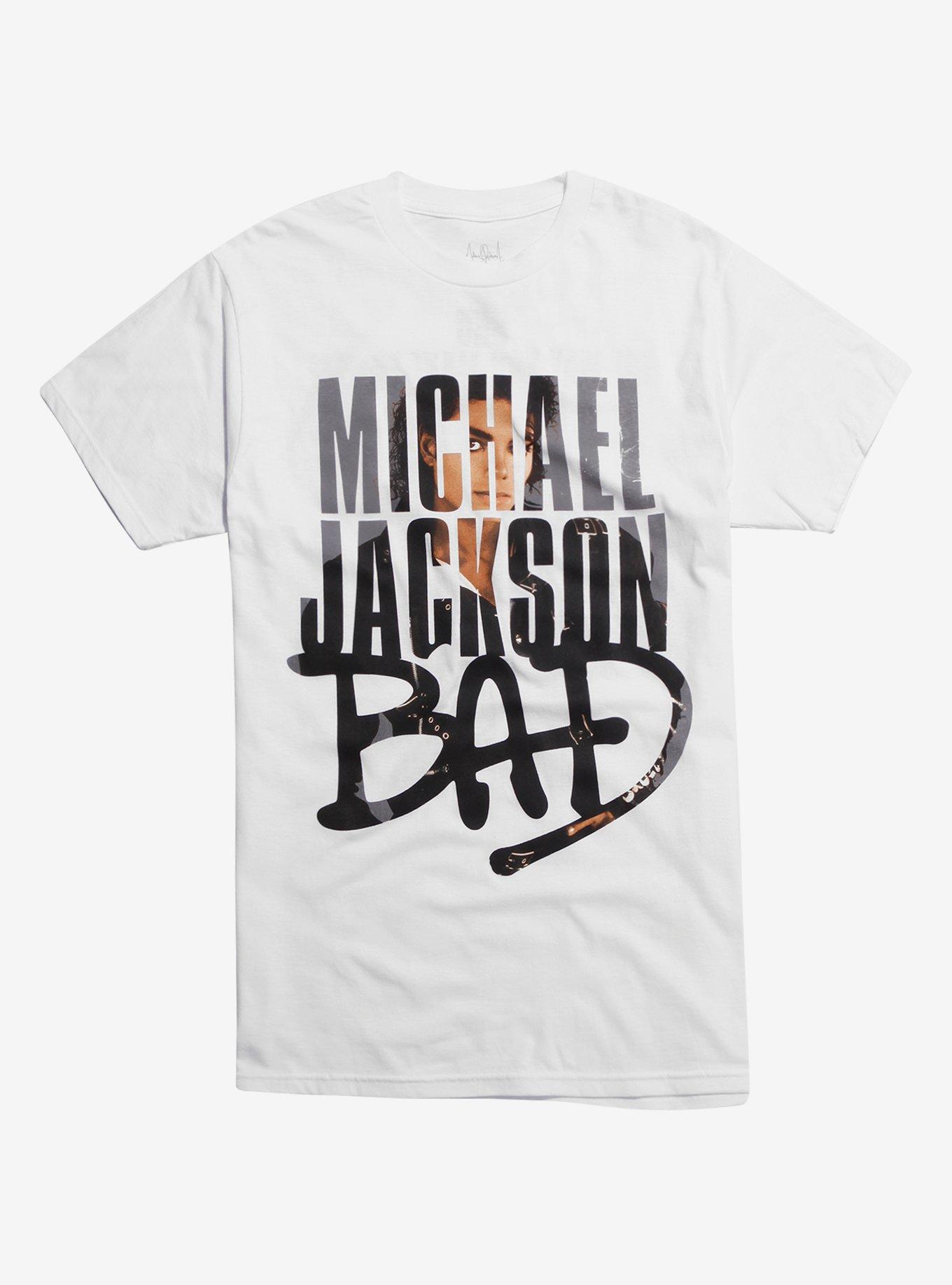 T-shirt MICHAEL JACKSON by Junk Food Black Graphic Tee Shirt - Tees.ca