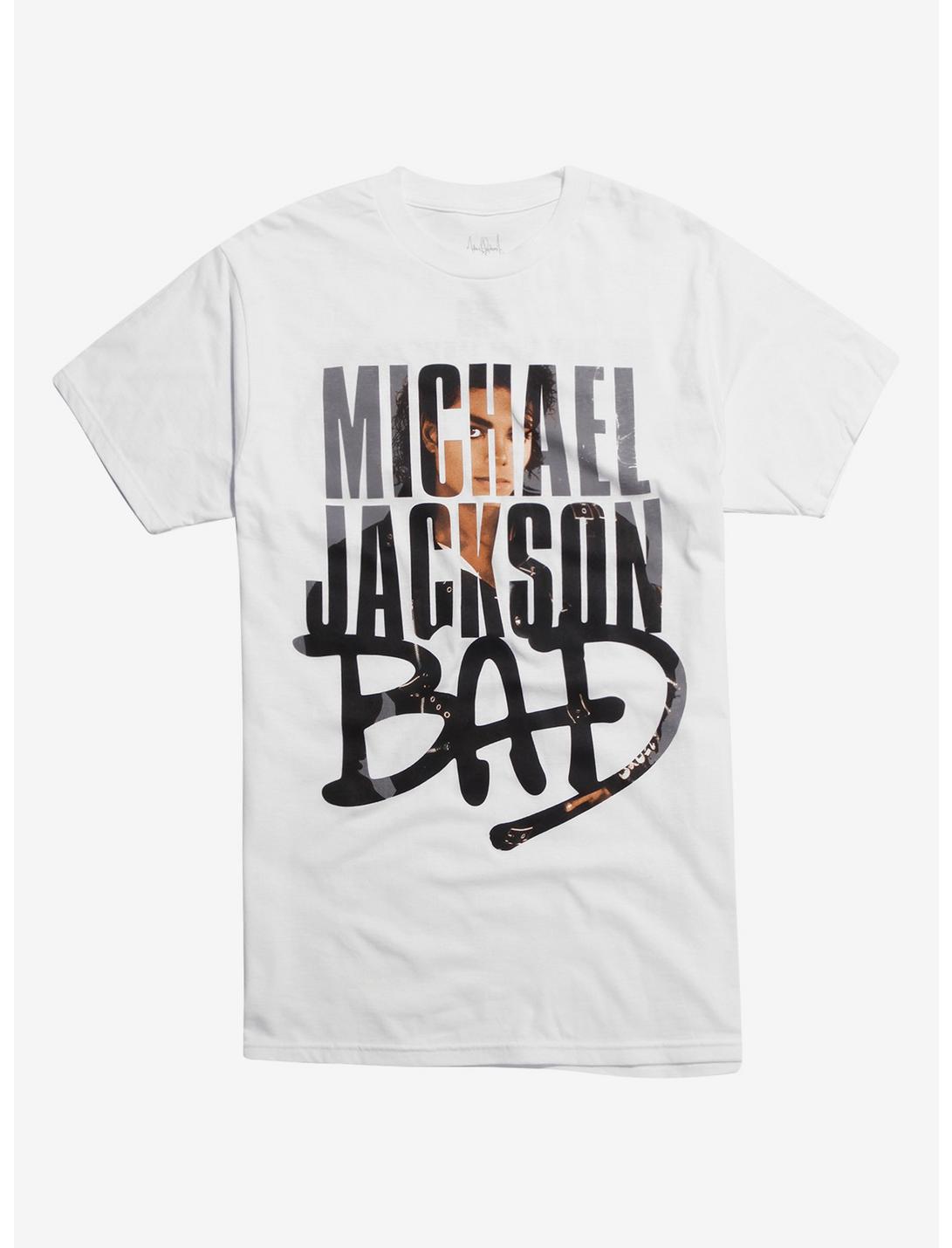 Michael Jackson Bad Tracklist T-Shirt, WHITE, hi-res