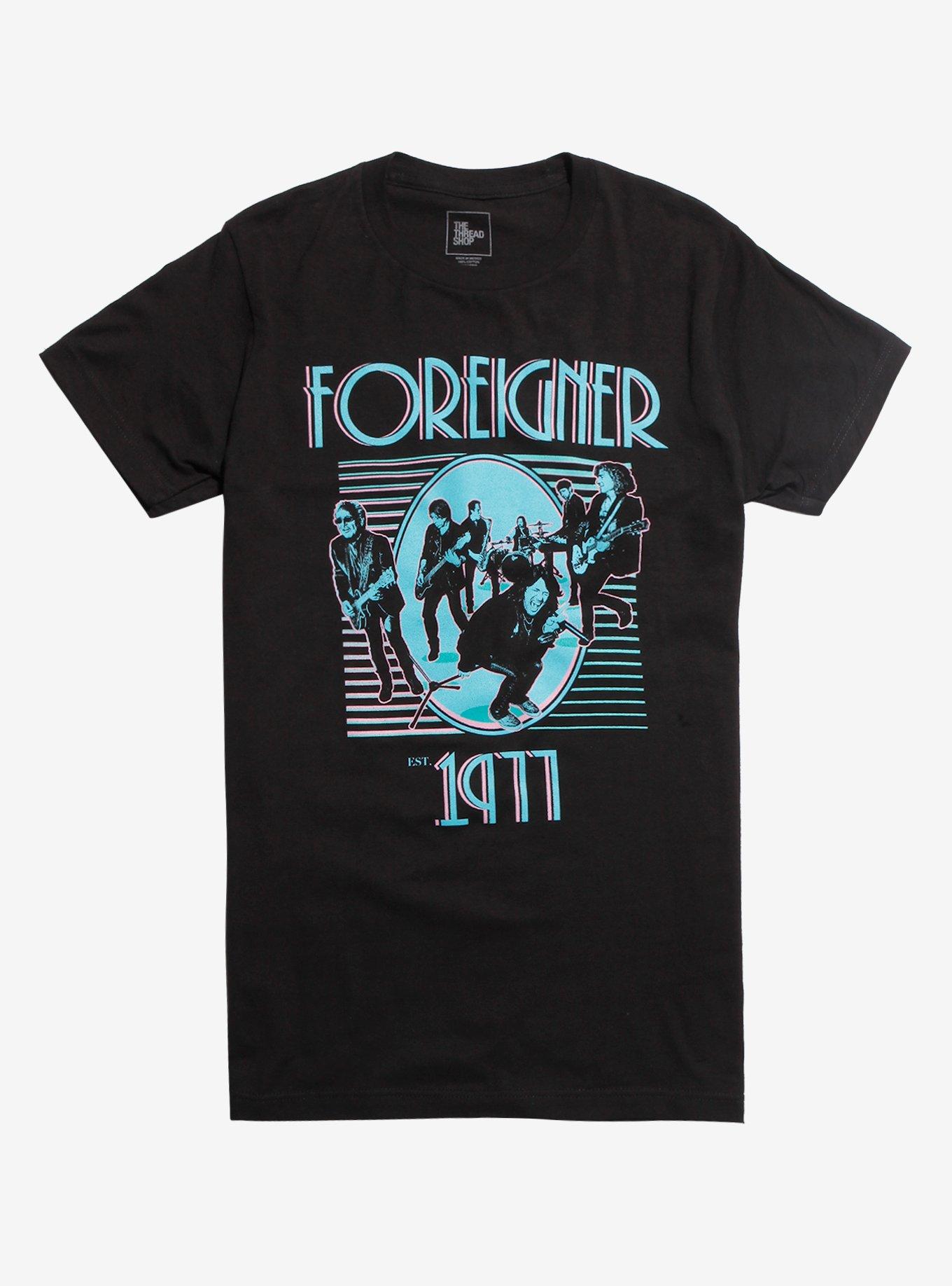 Foreigner Est. 1977 T-Shirt, BLACK, hi-res