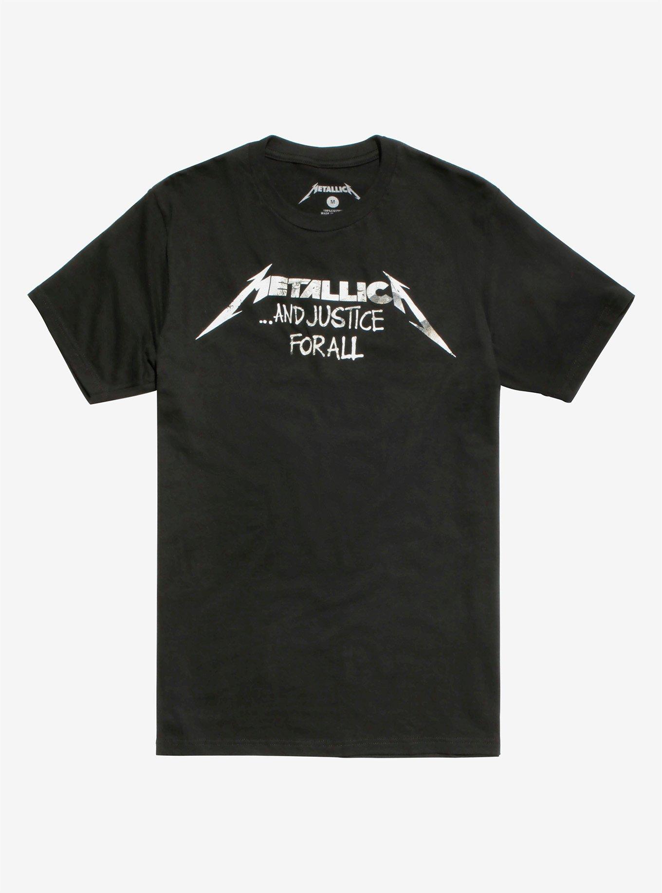 Metallica ...And Justice For All Tracklisting T-Shirt, BLACK, hi-res