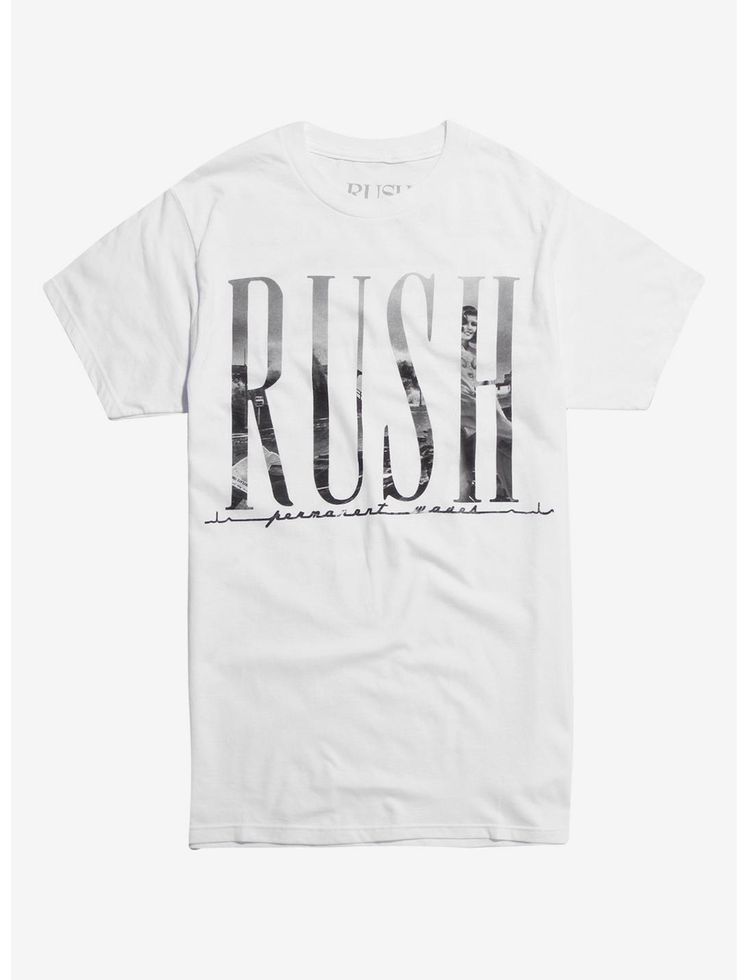 Rush Permanent Waves Tracklist T-Shirt, WHITE, hi-res