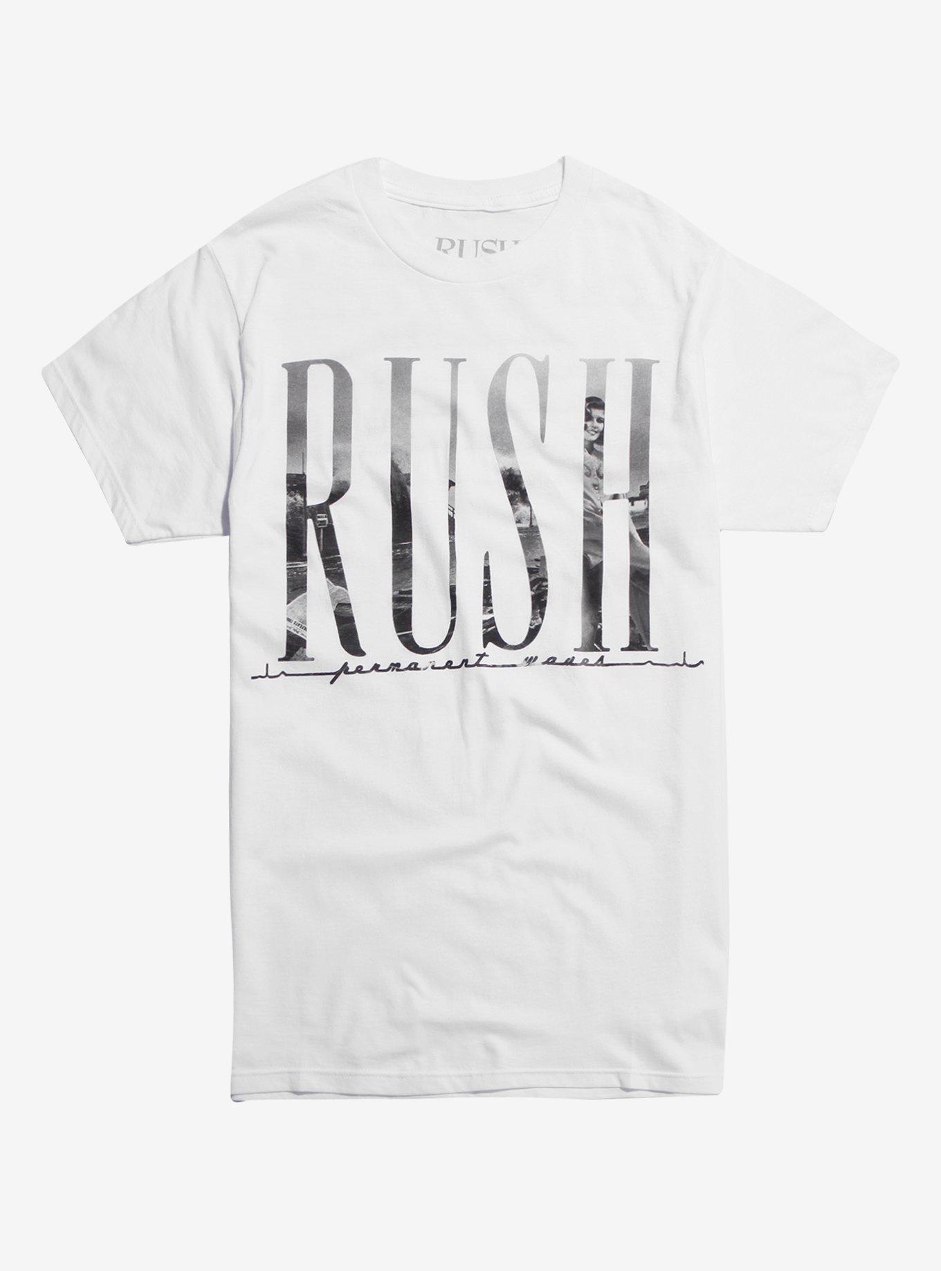 Rush Permanent Waves Tracklist T-Shirt, WHITE, hi-res