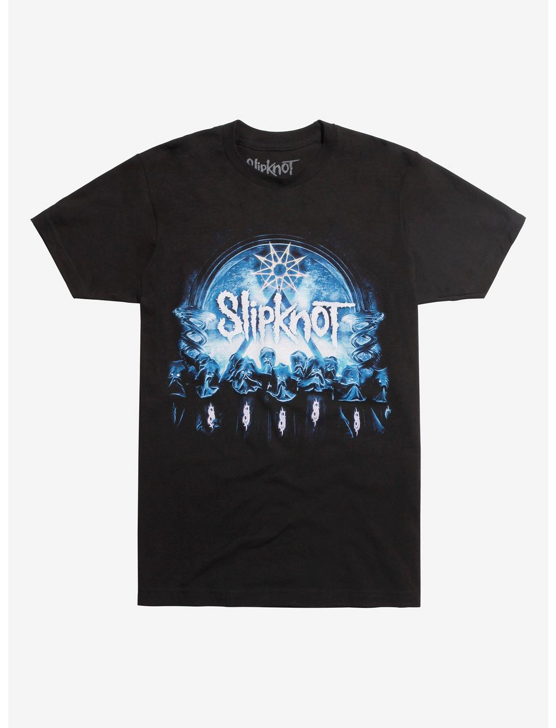 Slipknot Blue 9-Point Star T-Shirt, BLACK, hi-res