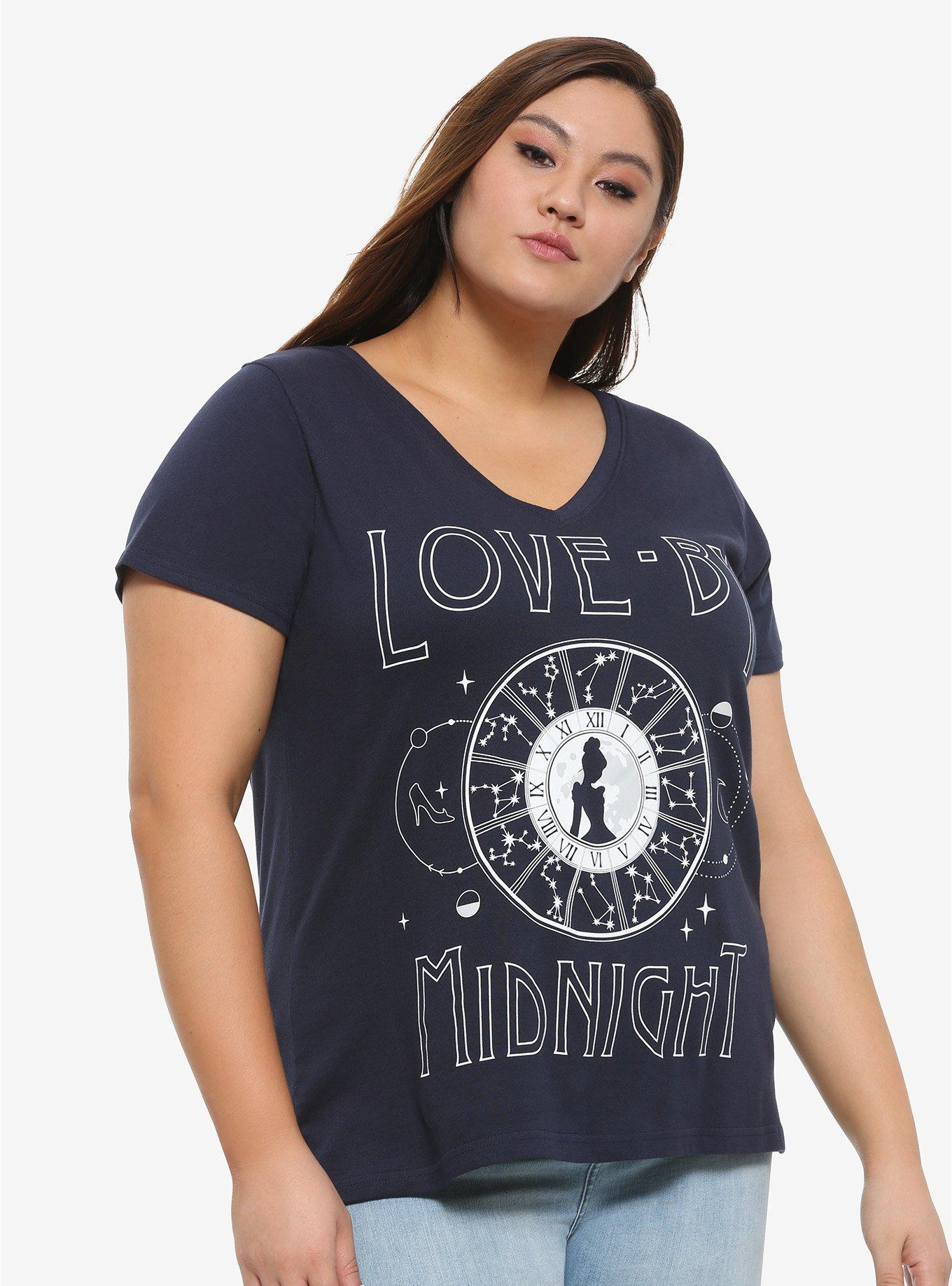 Disney Cinderella Love By Midnight Girls T-Shirt Plus Size, WHITE, hi-res