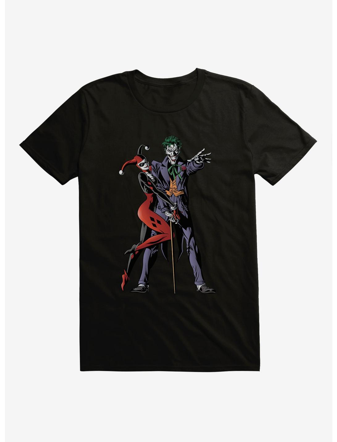 DC Comics Batman Joker And Harley Quinn Black T-Shirt, BLACK, hi-res