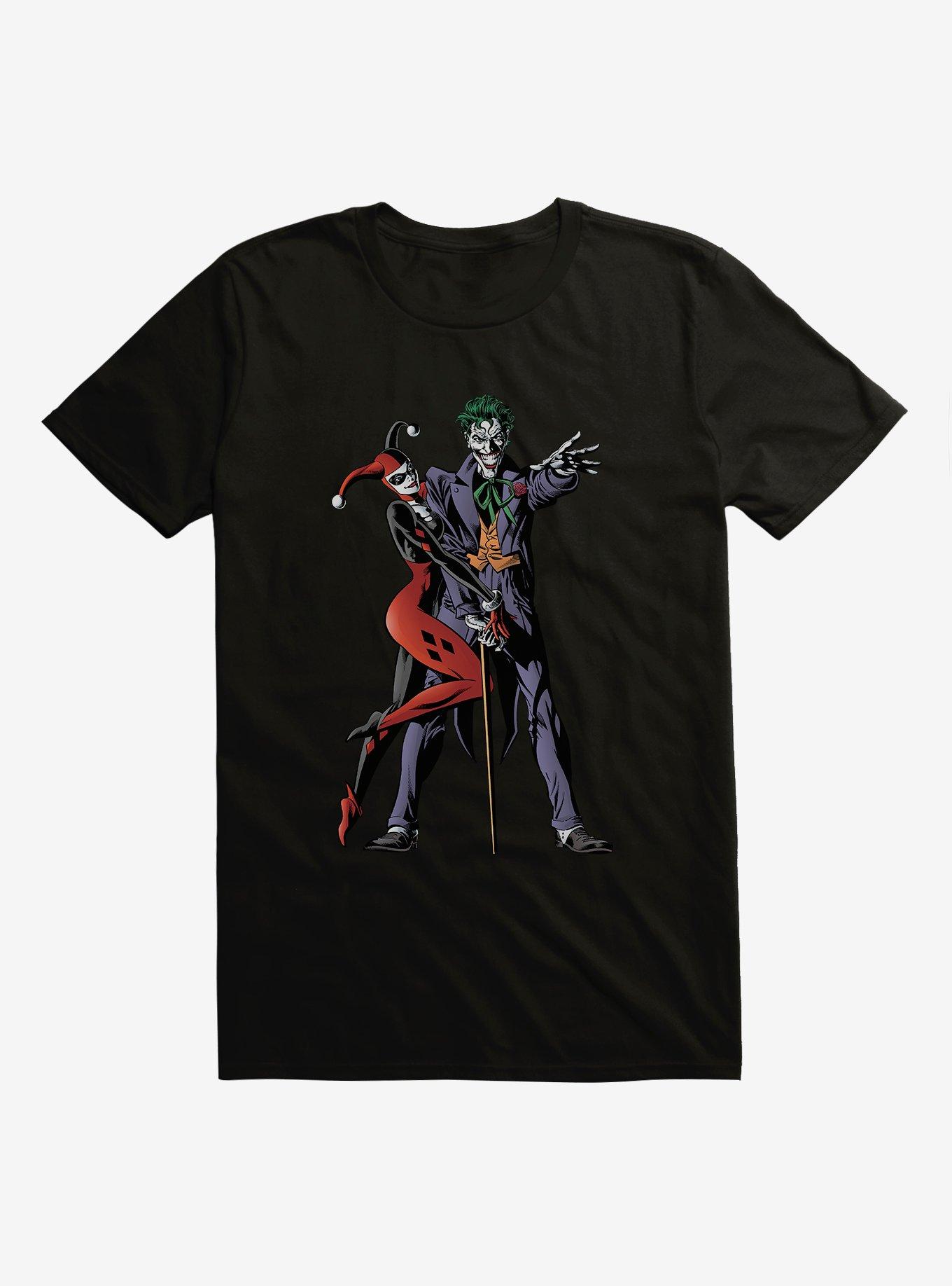 DC Comics Batman Joker And Harley Quinn Black T-Shirt, , hi-res
