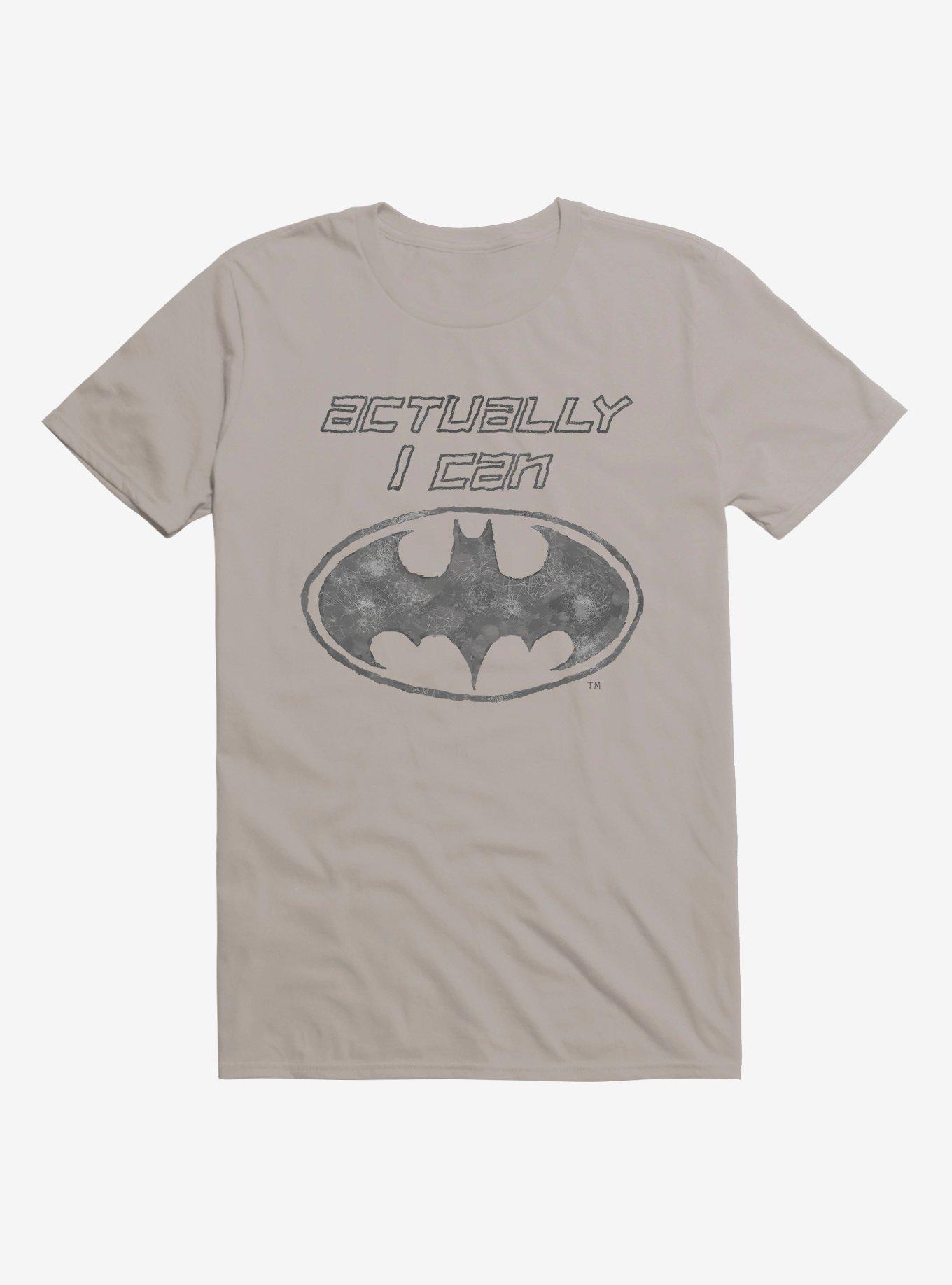 DC Comics Batgirl  Actually I Can T-Shirt, LIGHT GREY, hi-res