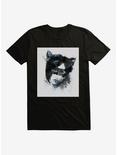 DC Comics Batman Catwoman Watercolor Black T-Shirt, BLACK, hi-res