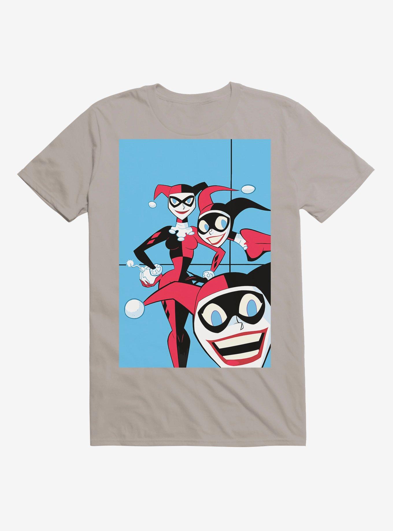 DC Comics Batman Harley Quinn Clones Black T-Shirt, LIGHT GREY, hi-res