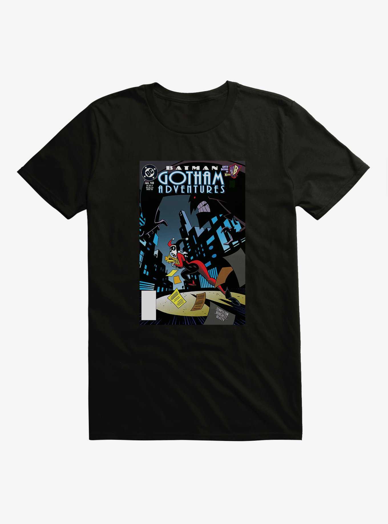 DC Comics Batman Harley Quinn Gotham Adventures Black T-Shirt, , hi-res