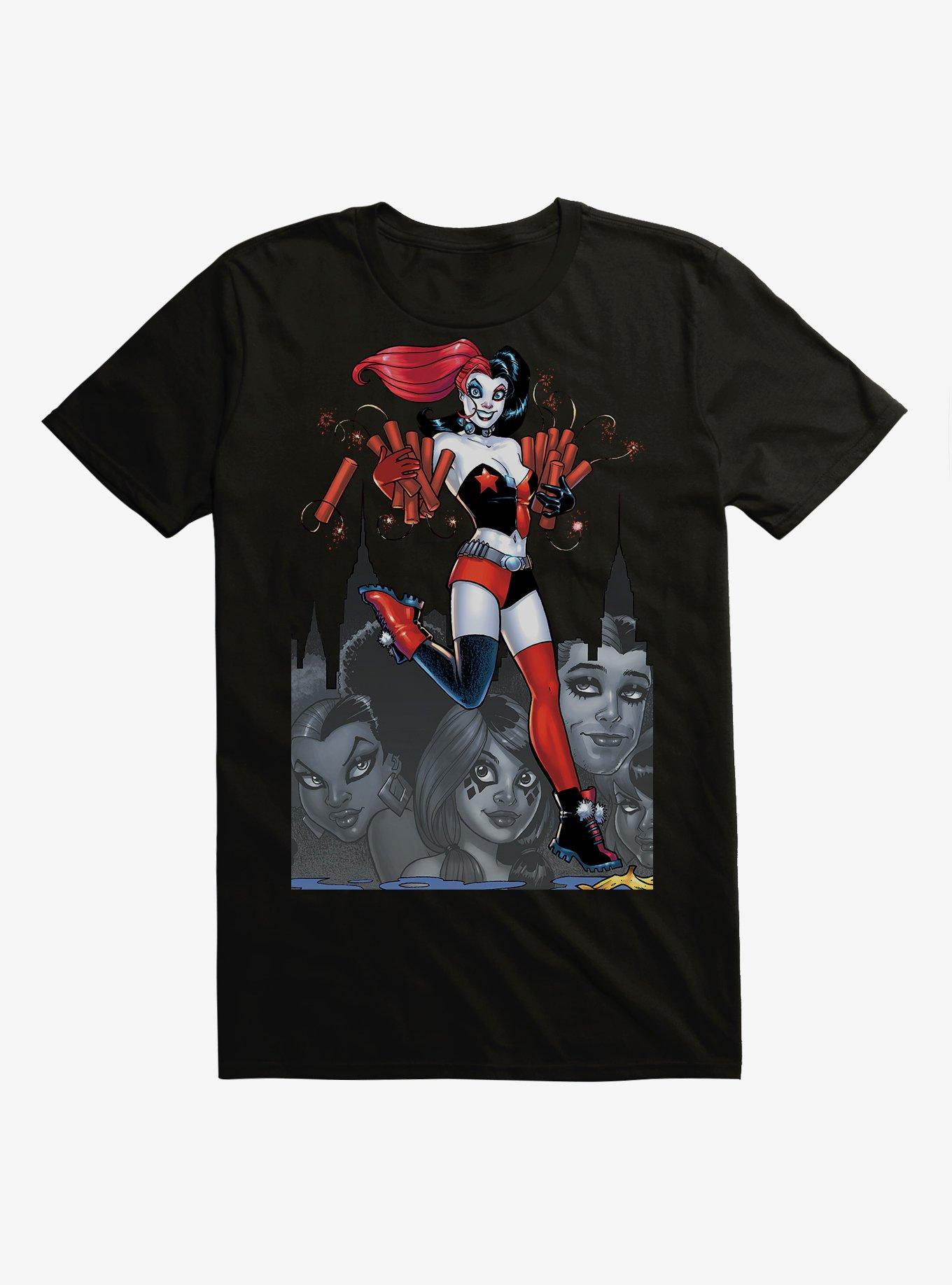 DC Comics Batman Harley Quinn Dynamite Black T-Shirt, BLACK, hi-res