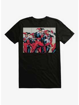 DC Comics Batman Harley Quinn Lineup Black T-Shirt, , hi-res