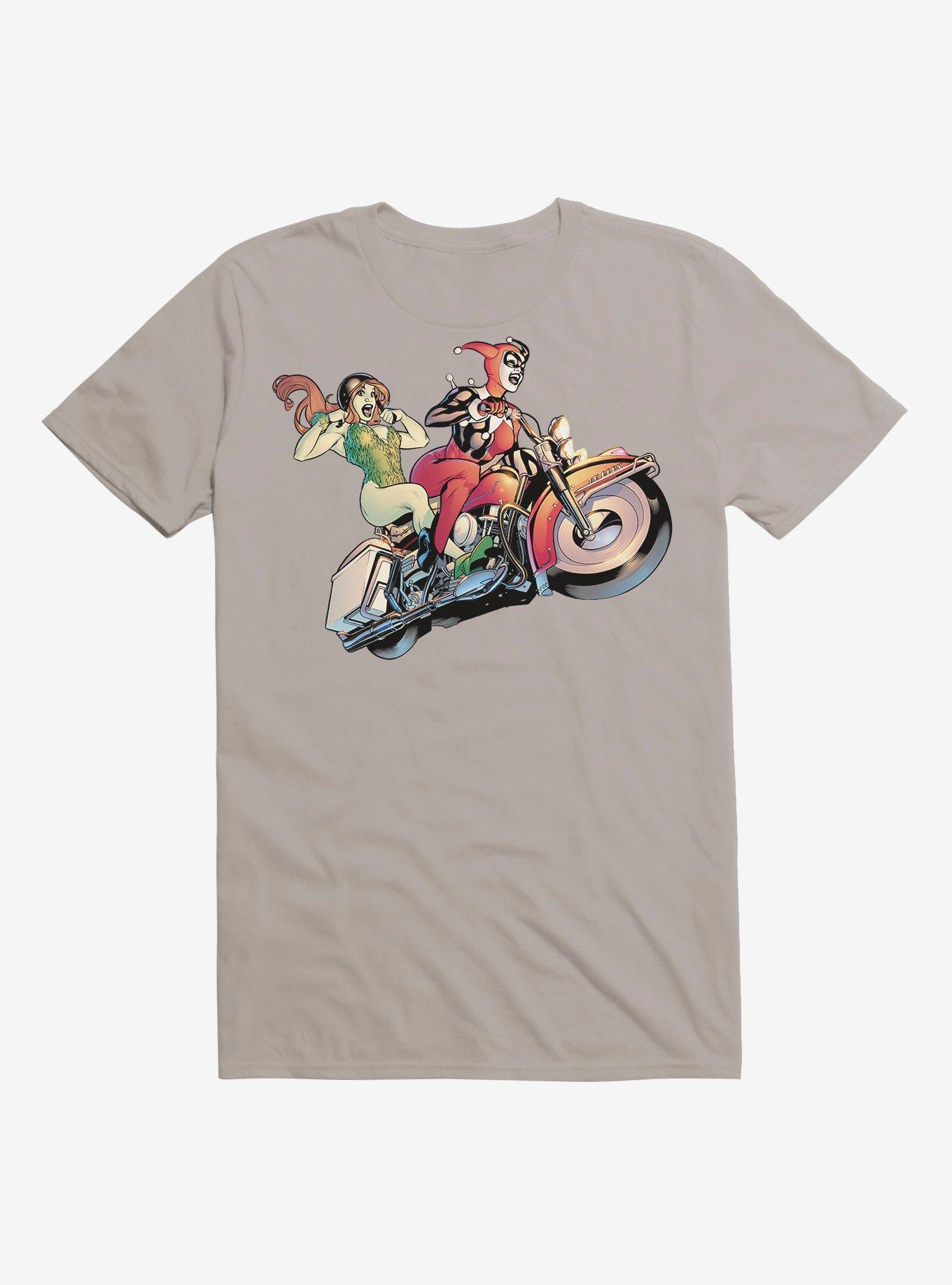 DC Comics Batman Harley Quinn Poison Ivy Joyride Black T-Shirt, LIGHT GREY, hi-res