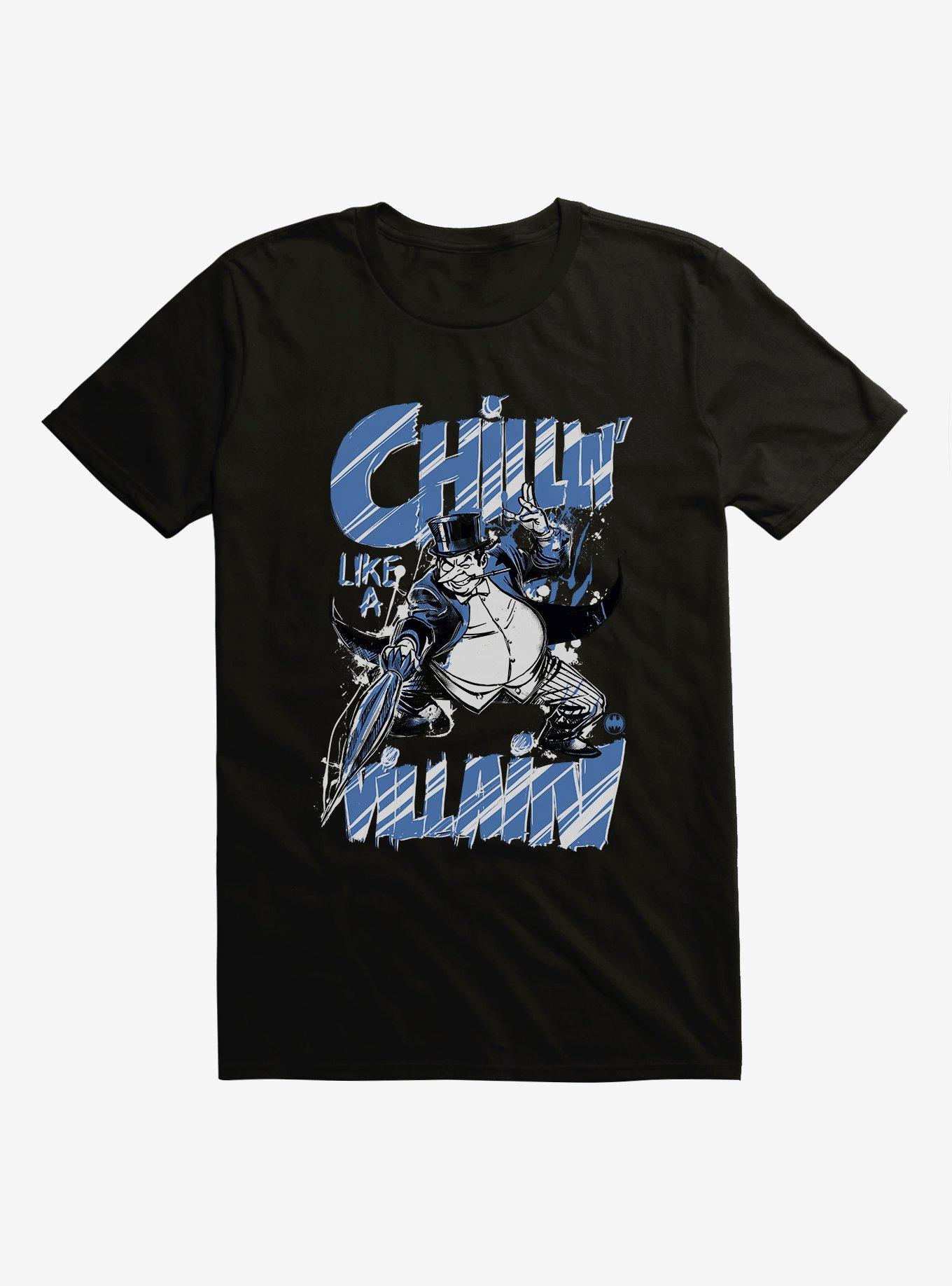 DC Comics Batman The Penguin Chillin Black T-Shirt | BoxLunch