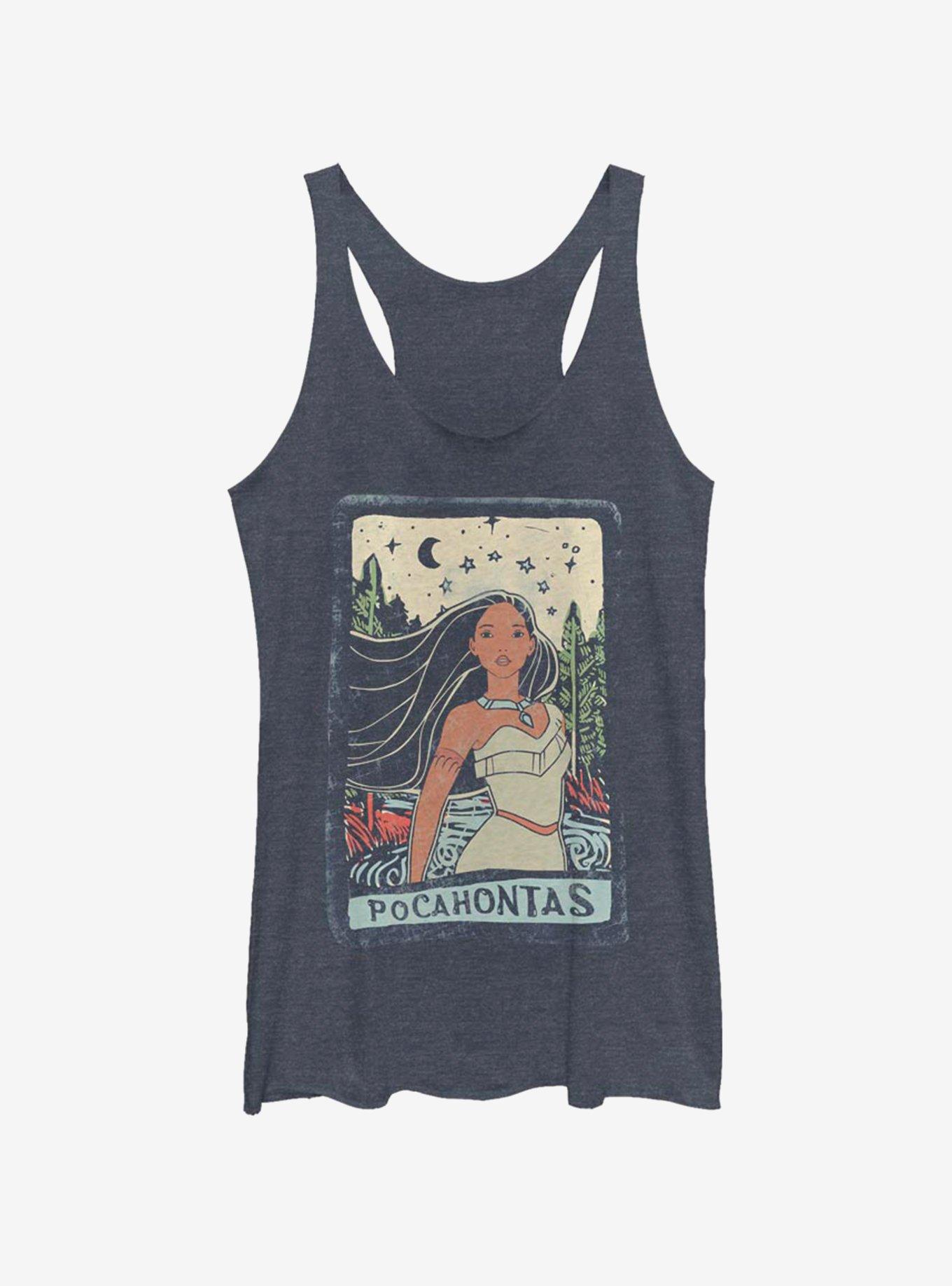 Disney Pocahontas Pocahontas Block Bottom Text Womens Tank Top, , hi-res