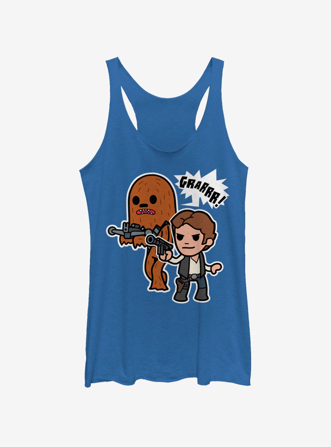 Star Wars Han Solo and Chewbacca Womens Tank Top, , hi-res