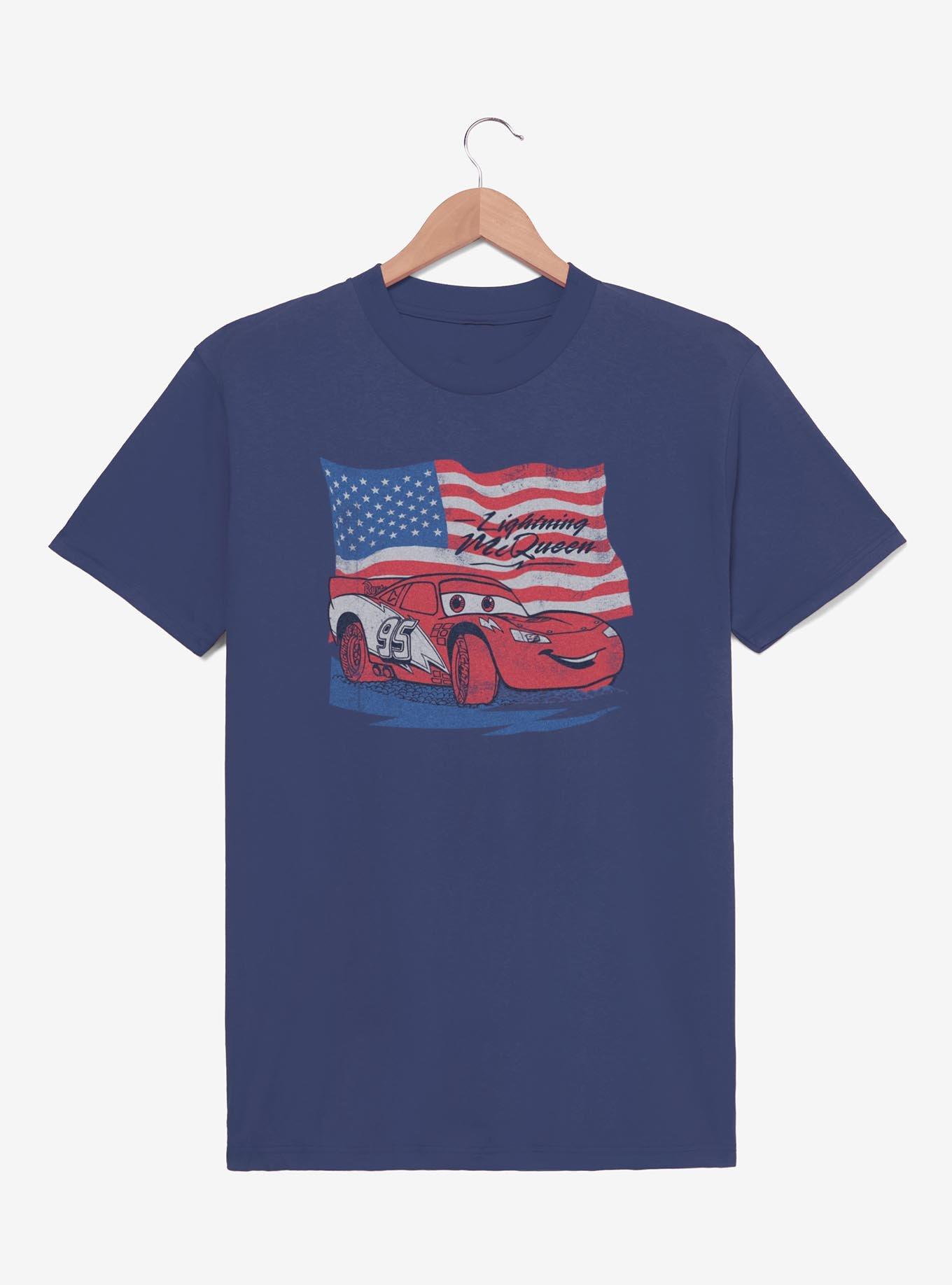 Disney Pixar Cars Lightning Flag T-Shirt