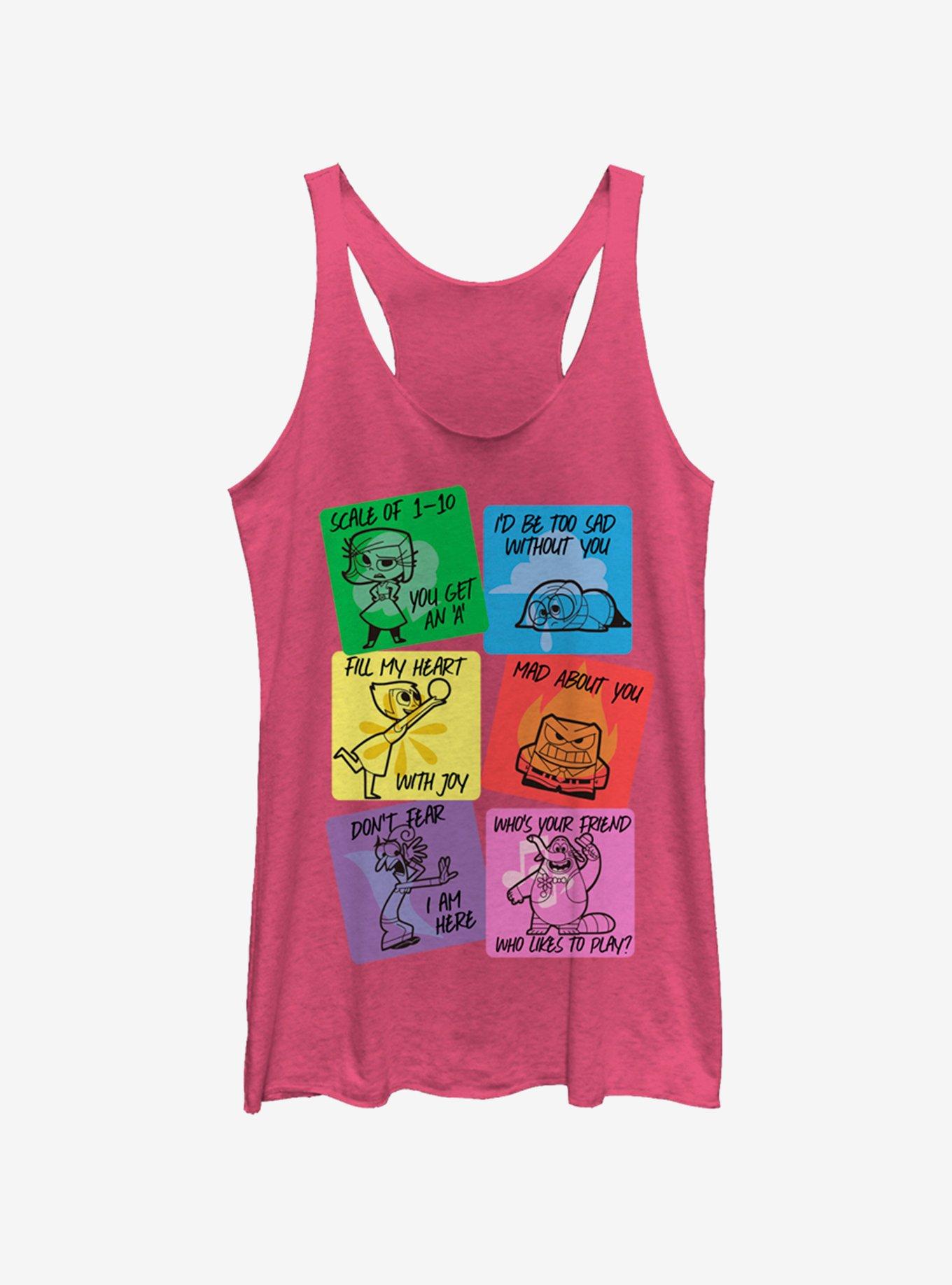 Disney Pixar Inside Out Vday Cards Womens Tank Top, , hi-res