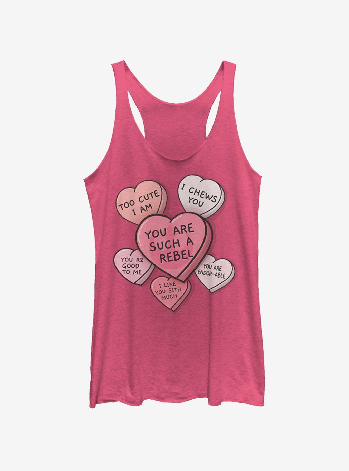 Star Wars Candy Hearts Womens Tank Top, , hi-res