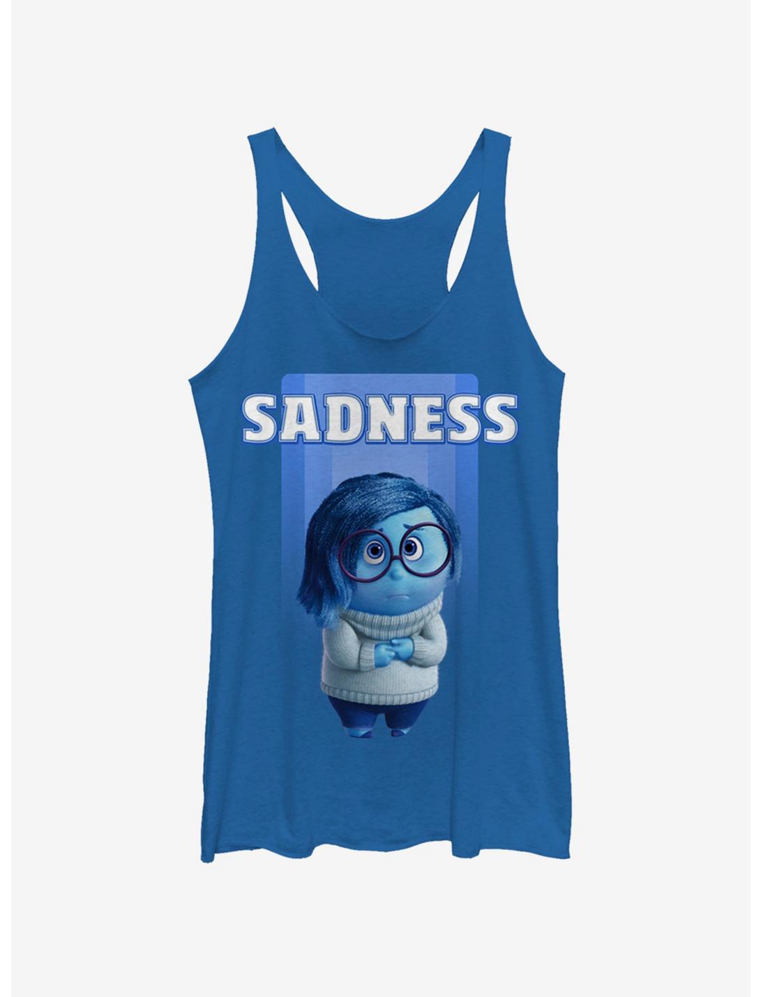 Disney Pixar Inside Out Sadness Womens Tank Top, ROY HTR, hi-res