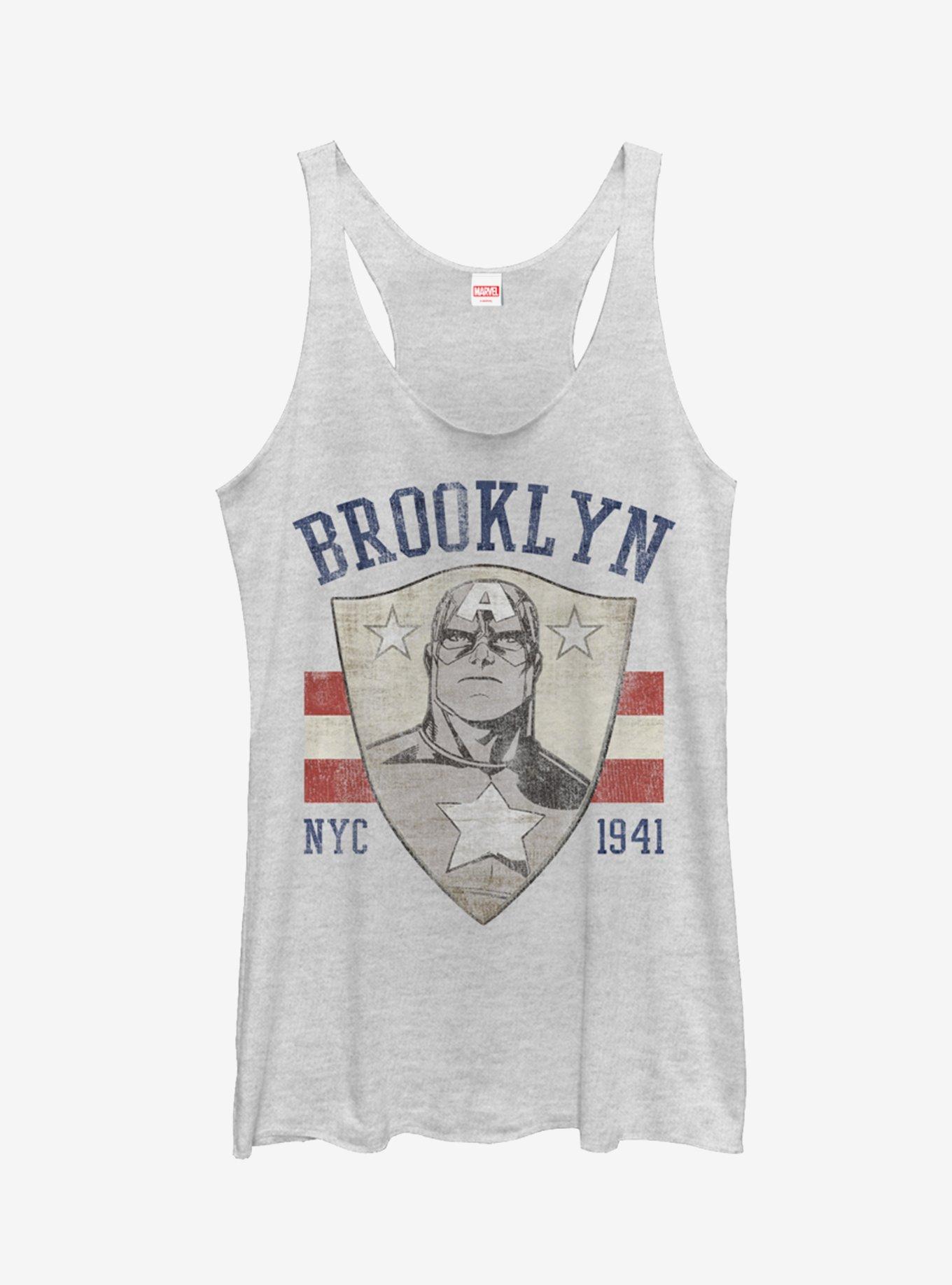 Marvel Brooklyn Cap Face Womens Tank Top, , hi-res
