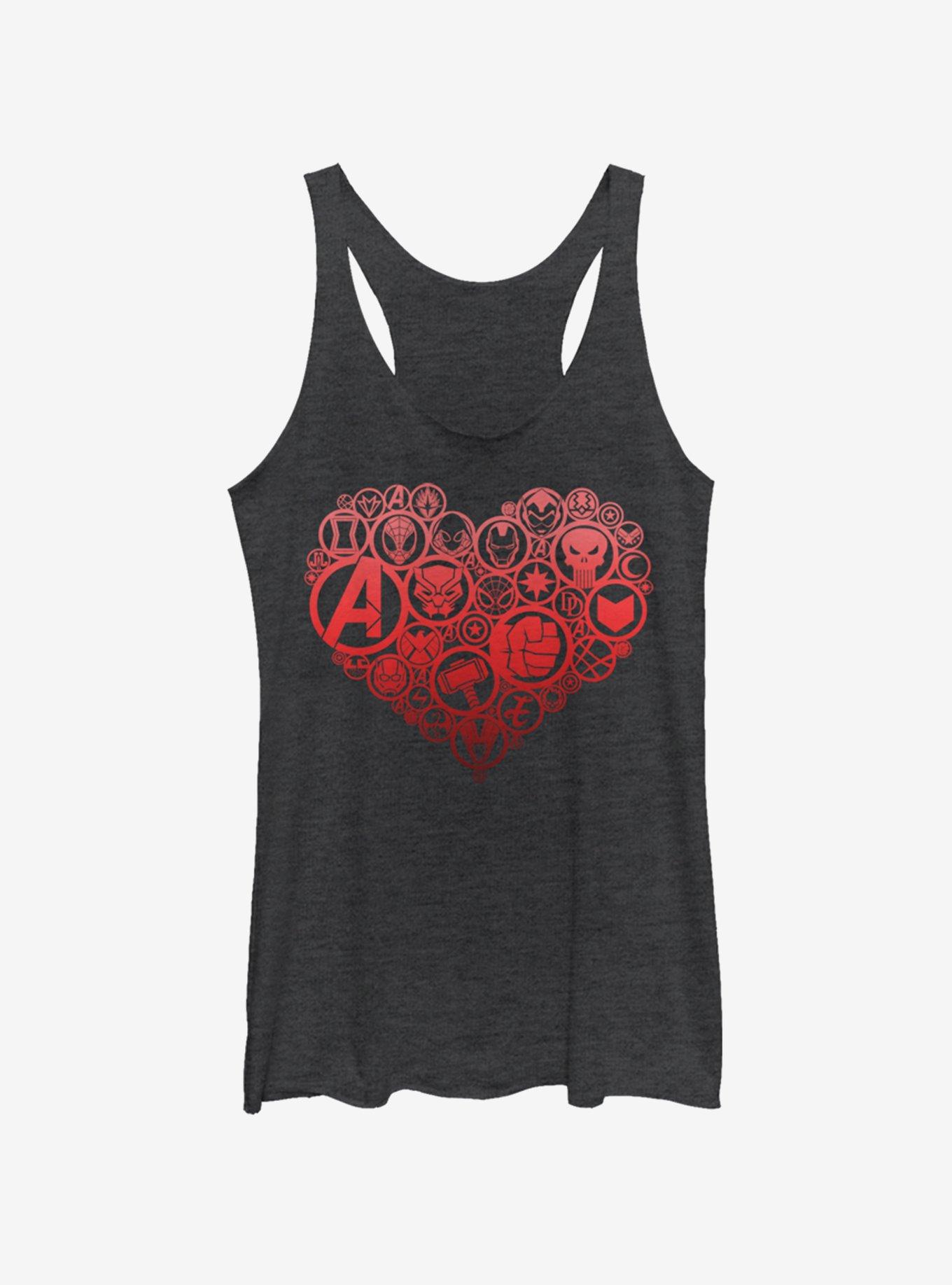 Marvel Heart Icons Womens Tank Top, , hi-res